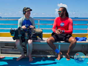 BBC TV in Barbados Blue - save our reefs eat more Lionfish 