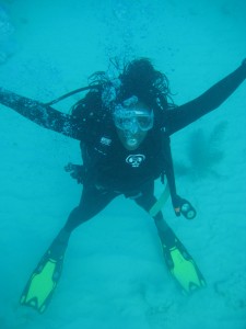 Lauralyn enjoying her dive