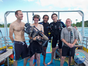 BBC TV in Barbados Blue - save our reefs eat more Lionfish 