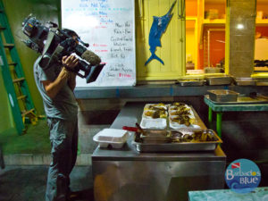 BBC TV at Barbados Blue Lionfish Hunting to Protect our Reefs