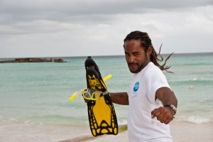 Dive Barbados Blue Andre in action