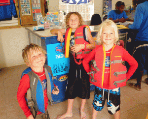 Casey, Callum and Jack ready for work