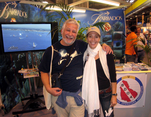 Barbados Scuba Diving Christie and Phillip meeting in 'Barbados'