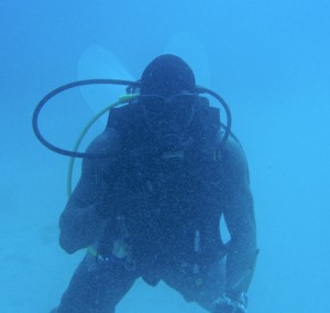 Cupid Roger Underwater cupid in Carlisle Bay
