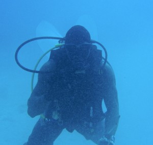 Underwater cupid in Carlisle Bay