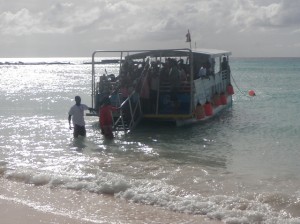 Bay Street Primary School Common entrance students enjoying a boat ride